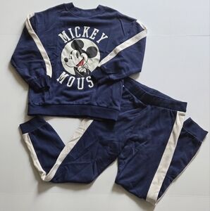 H&M/Mickey Mouse/Navy and‎ White Tracksuit/Size 6x